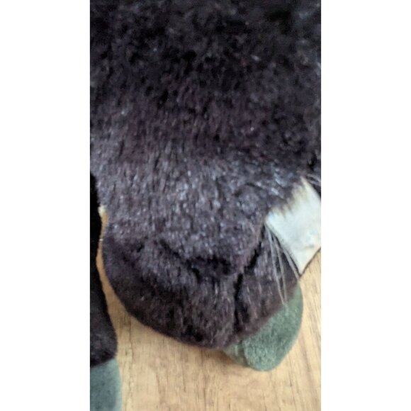 Vintage Black Gray  Monkey ape gorilla plush stuffed animal toy    9" - Picture 6 of 7